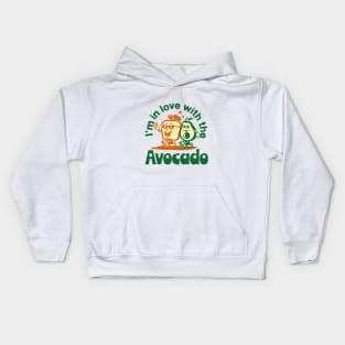 I'm in love with the avocado retro funny Kids Hoodie